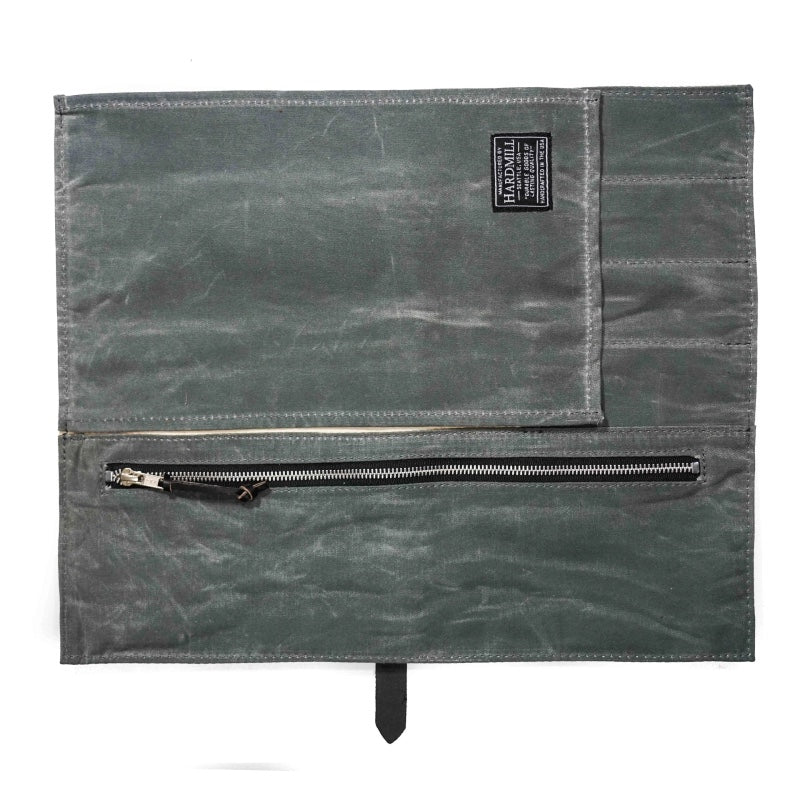 Hardmill Goods - Waxed Canvas Tool Roll - Charcoal Canvas TR-WC-CH - Northwest Knives