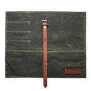 Hardmill Goods - Compact Waxed Canvas Knife Roll - Olive Green Canvas CK-WC-OL - Northwest Knives