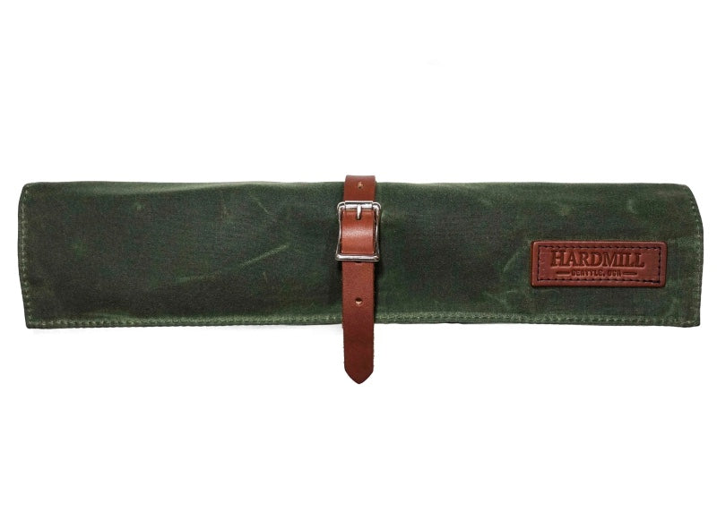 Hardmill Goods - Compact Waxed Canvas Knife Roll - Olive Green Canvas CK-WC-OL - Northwest Knives