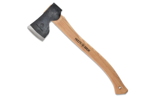 Hults Bruk Dvardala Hunting & Forest Axe - American Hickory Wood handle / High Quality Swedish Steel / Brown Leather Sheath 840771 - Northwest Knives