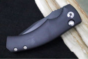 Defiant 7 Valmara Push Button Automatic - Black DLC Finish / CPM-154 Steel / Black Hard-Coat Anodized Aluminum Handle - Northwest Knives
