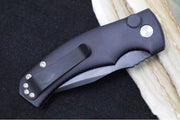 Defiant 7 Valmara Push Button Automatic - Black DLC Finish / CPM-154 Steel / Black Hard-Coat Anodized Aluminum Handle - Northwest Knives