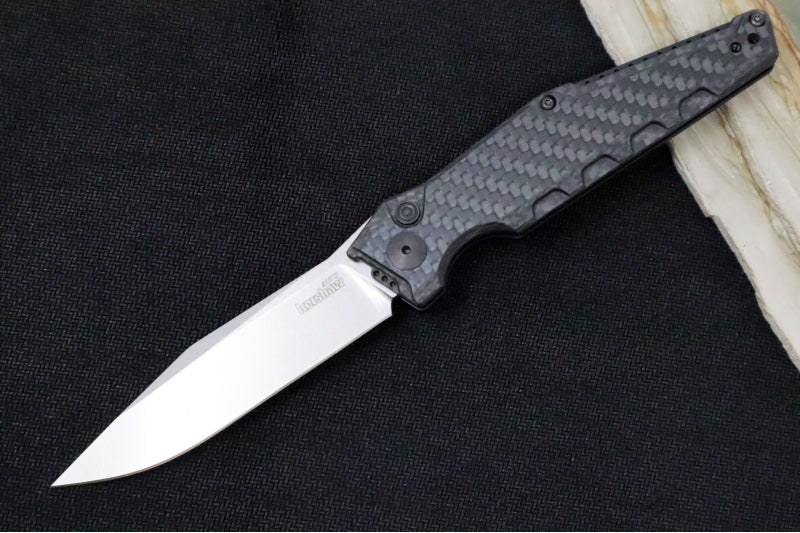 Kershaw  7900CF Launch 7 Automatic - Clip Point Blade / CPM-Magnacut Steel / Black Carbon Fiber Handle - Northwest Knives