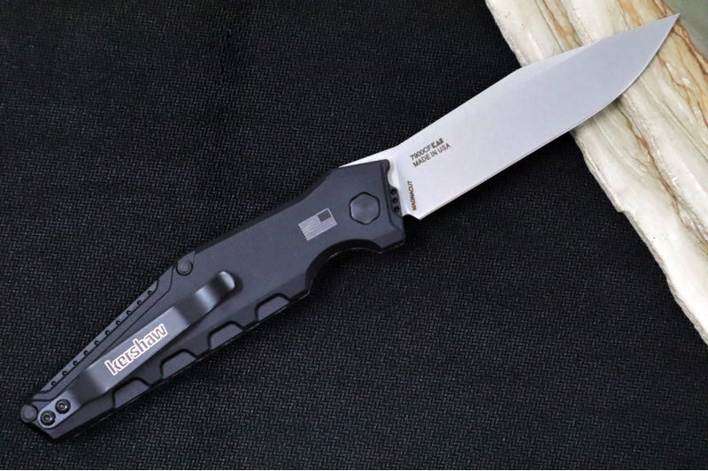 Kershaw  7900CF Launch 7 Automatic - Clip Point Blade / CPM-Magnacut Steel / Black Carbon Fiber Handle