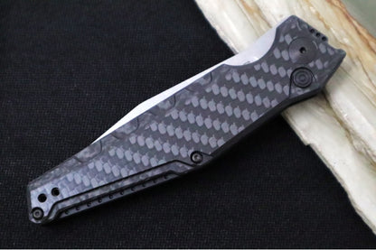 Kershaw  7900CF Launch 7 Automatic - Clip Point Blade / CPM-Magnacut Steel / Black Carbon Fiber Handle