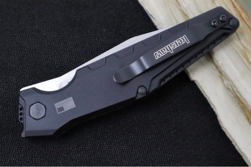 Kershaw  7900CF Launch 7 Automatic - Clip Point Blade / CPM-Magnacut Steel / Black Carbon Fiber Handle