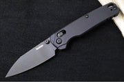 Kershaw Bel-Air Manual - Black Anodized Aluminum Handle / Reverse Tanto Blade / Black PVD Finish / CPM-Magnacut Steel 6105BLK - Northwest Knives