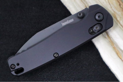 Kershaw Bel-Air Manual - Black Anodized Aluminum Handle / Reverse Tanto Blade / Black PVD Finish / CPM-Magnacut Steel 6105BLK