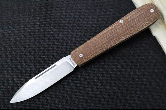 Boker Coffin Jute Slipjoint - Coffee Brown Micarta Handle / CPM-Magnacut Steel / Drop Point Blade 112946