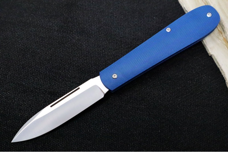 Boker Coffin Jute Slipjoint - Denim Blue Micarta Handle / CPM-Magnacut Steel / Drop Point Blade 112944 - Northwest Knives