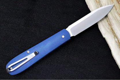 Boker Coffin Jute Slipjoint - Denim Blue Micarta Handle / CPM-Magnacut Steel / Drop Point Blade 112944