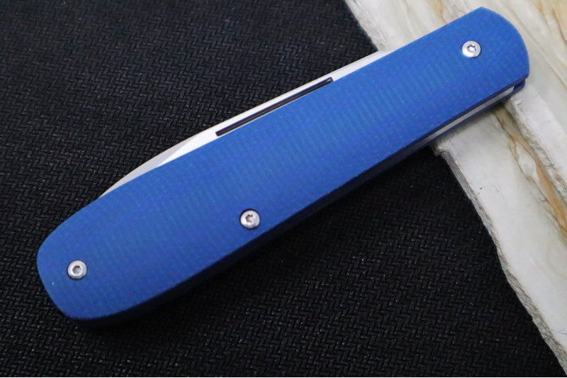 Boker Coffin Jute Slipjoint - Denim Blue Micarta Handle / CPM-Magnacut Steel / Drop Point Blade 112944 - Northwest Knives