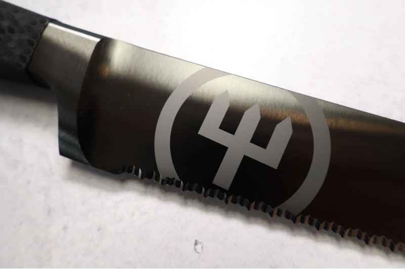 Wusthof Performer - 9" Double Serrated Bread Knife - Fully forged German stainless steel (X50 CrMoV 15) - Diamond-like Carbon (DLC) Coated Finish - Made in Solingen, Germany
