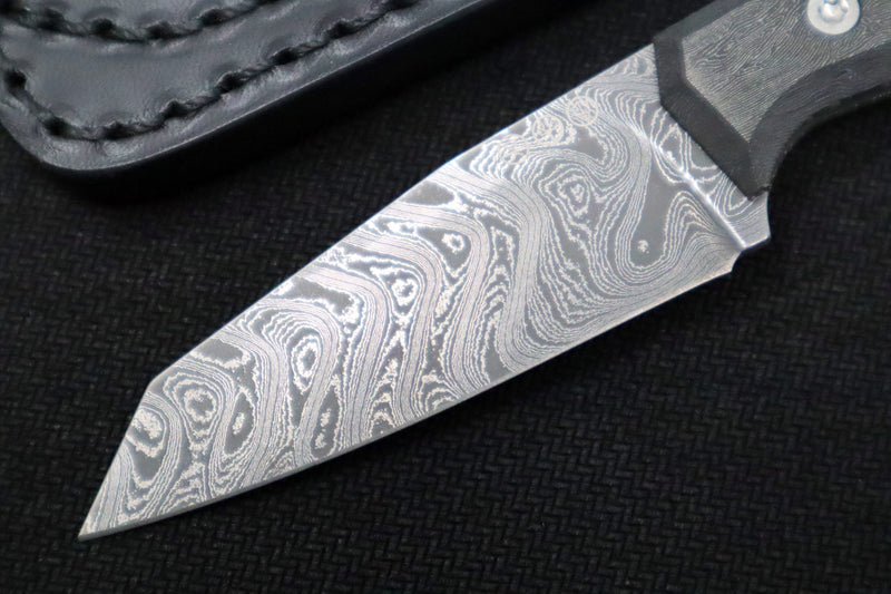 Boker Daily Knives AK1 - Space Coral Carbon Fiber Handle / Chad Nichols Boomerang Damascus / Reverse Tanto 122509DAM - Northwest Knives