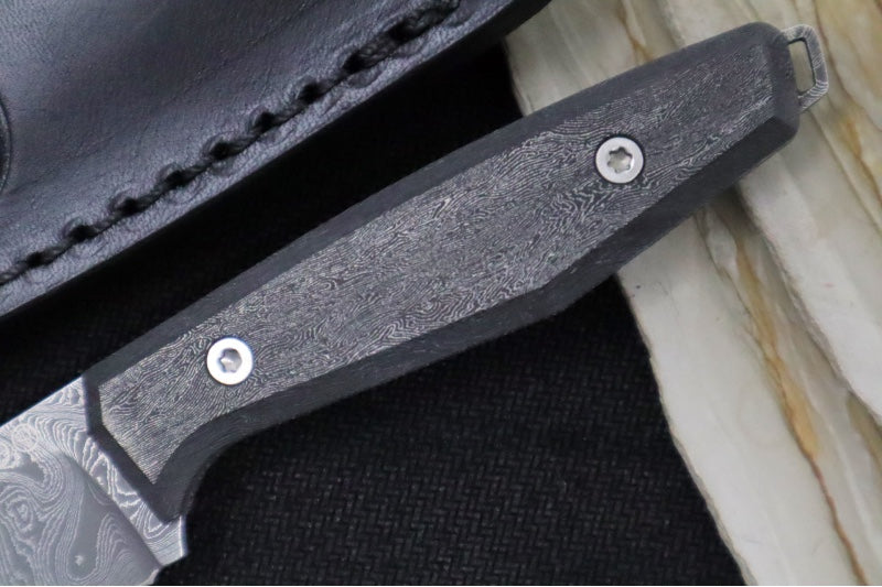 Boker Daily Knives AK1 - Space Coral Carbon Fiber Handle / Chad Nichols Boomerang Damascus / Reverse Tanto 122509DAM - Northwest Knives