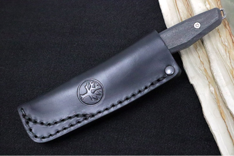 Boker Daily Knives AK1 - Space Coral Carbon Fiber Handle / Chad Nichols Boomerang Damascus / Reverse Tanto 122509DAM - Northwest Knives