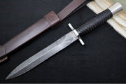 Boker Acht-Acht Flak Dagger -Damascus Steel / Dagger Blade / Grenadill Wood Handle 121508DAM - Northwest Knives