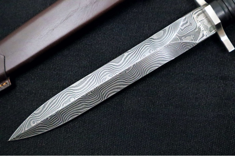 Boker Acht-Acht Flak Dagger -Damascus Steel / Dagger Blade / Grenadill Wood Handle 121508DAM - Northwest Knives