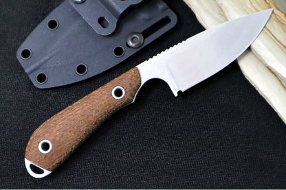 White River Knives Model 1 Caper - Natural Burlap Micarta Handle / CPM-Magnacut Steel / Drop Point Blade WRM1-BNA-MAG