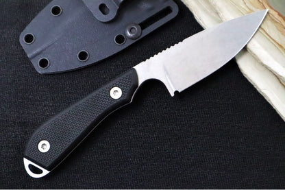 White River Knives Model 1 Caper Pro - CPM-Magnacut Steel / Textured Black G-10 Handle WRM1-TBL-MAG