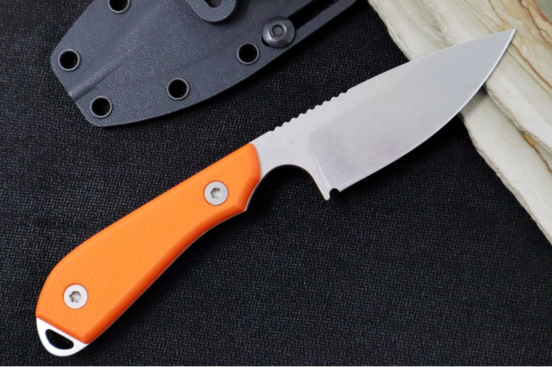 White River Knives Model 1 Caper Pro - CPM-Magnacut Steel / Textured Orange G-10 Handle WRM1-TOR-MAG