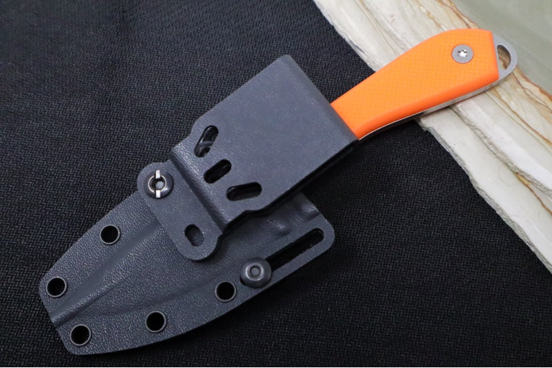 White River Knives Model 1 Caper Pro - CPM-Magnacut Steel / Textured Orange G-10 Handle WRM1-TOR-MAG