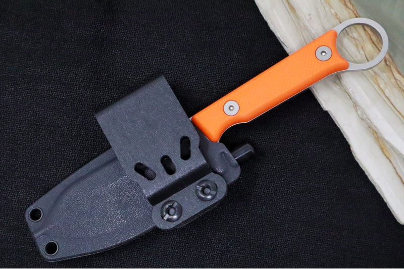 White River Knives 3.5" Firecraft Pro - Orange Textured G-10 Handle / CPM-Magnacut Steel WRFC3.5-TOR-MAG