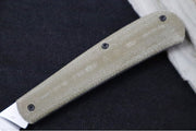 White River Knives Trailhead Trapper Slipjoint - Olive Drab Micarta Handle / Trapper Blade / CPM-S35VN Steel WRTHT-MOD - Northwest Knives