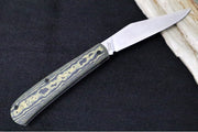 White River Knives Trailhead Trapper Slipjoint - Black & Maple Richlite Handle / Trapper Blade / CPM-S35VN Steel WRTHT-RMB - Northwest Knives
