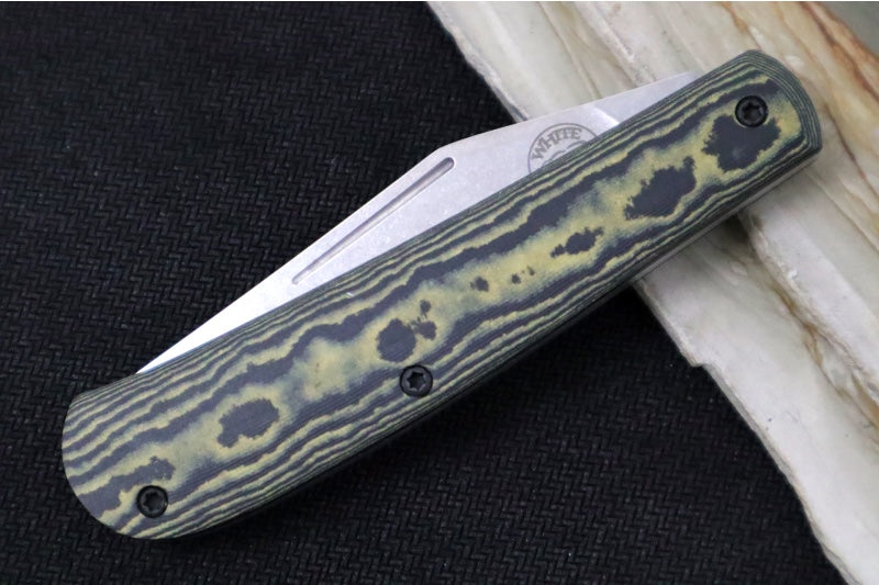 White River Knives Trailhead Trapper Slipjoint - Black & Maple Richlite Handle / Trapper Blade / CPM-S35VN Steel WRTHT-RMB - Northwest Knives