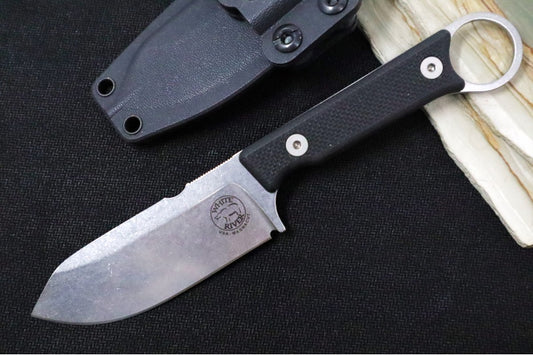 White River Knives 3.5" Firecraft Pro - Black Textured G-10 Handle / CPM-Magnacut Steel WRFC3.5-TBL-MAG