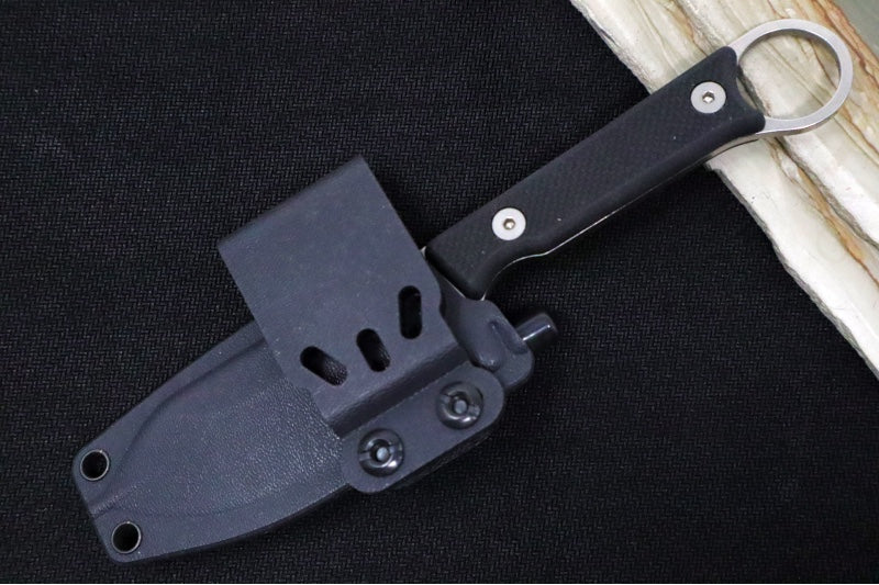 White River Knives 3.5" Firecraft Pro - Black Textured G-10 Handle / CPM-Magnacut Steel WRFC3.5-TBL-MAG