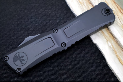 Microtech Combat Troodon OTF Gen III Tactical - Black Finish / Drop Point Blade / Black Anodized Aluminum Handle - 1143-1T