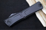 Microtech Combat Troodon OTF Gen III Tactical - Black Finish / Partial Serrated Drop Point Blade / Black Anodized Aluminum Handle - 1143-2T - Northwest Knives