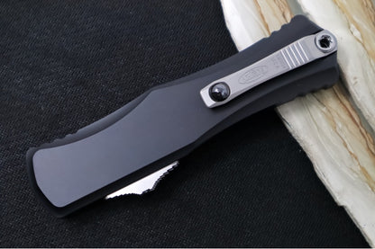 Microtech Hera II OTF - Recurve Blade / Stonewash Finish / Black Anodized Aluminum Handle 1705-10