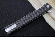 Ocaso Knives Solstice Flipper - CPM-S35VN Steel / Straight Blade / Black Carbon Fiber Handle #10CFS - Northwest Knives