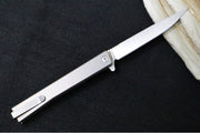 Ocaso Knives Solstice Flipper - CPM-S35VN Steel / Straight Blade / Full Titanium Handle #10CTS - Northwest Knives