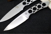 Ocaso Knives Duo Desk Knife - Japanese 420J2 Stainless Steel / Satin Finish / Walnut and Stainless Steel Stand - Northwest Knives