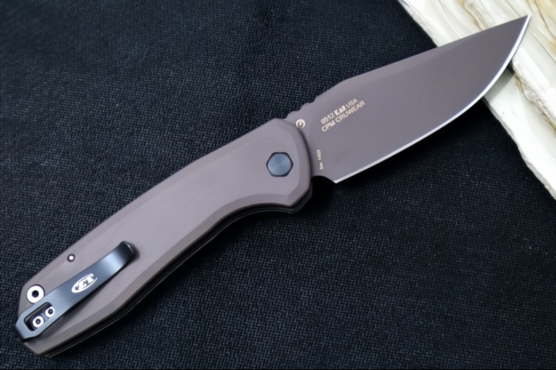 Zero Tolerance 0512 Auto - CPM-Cruwear Steel / Cerakoted Clip Point Blade / Micarta & Titanium Handle