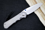 Chris Reeve Knives Small Inkosi Glass Blasted LEFT HANDED - Insingo Blade / CPM-Magnacut Steel / Glass Blasted Titanium Handle SIN-1123 - Northwest Knives