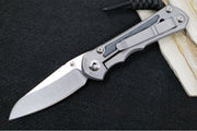 Chris Reeve Knives Small Inkosi Glass Blasted LEFT HANDED - Black Micarta Inlays / CPM-Magnacut Steel / Insingo Blade SIN-1125 - Northwest Knives