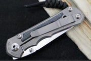Chris Reeve Knives Small Inkosi Glass Blasted LEFT HANDED - Black Micarta Inlays / CPM-Magnacut Steel / Insingo Blade SIN-1125 - Northwest Knives