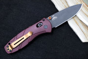 Benchmade 585BK-04 Mini-Barrage Assisted Open - CPM-S30V / Cobalt Cerakote Finish / Redstone Richlite Handle - Northwest Knives