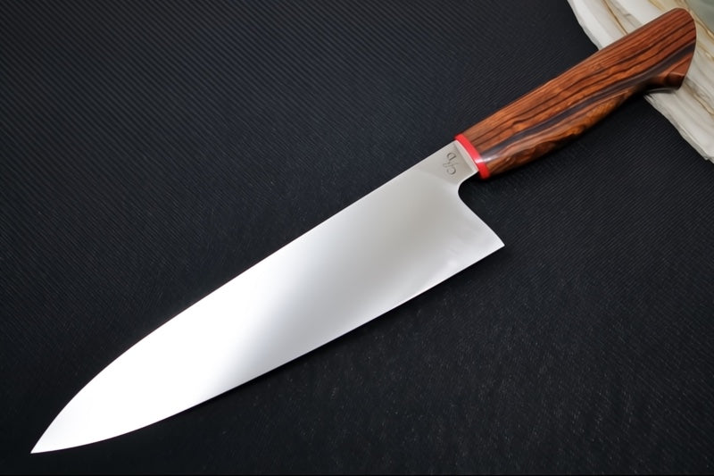 Corey Dunlap Custom Knives - 8.5" Chef's Knife - Western Chef Styled Ironwood Handle ZC00062451