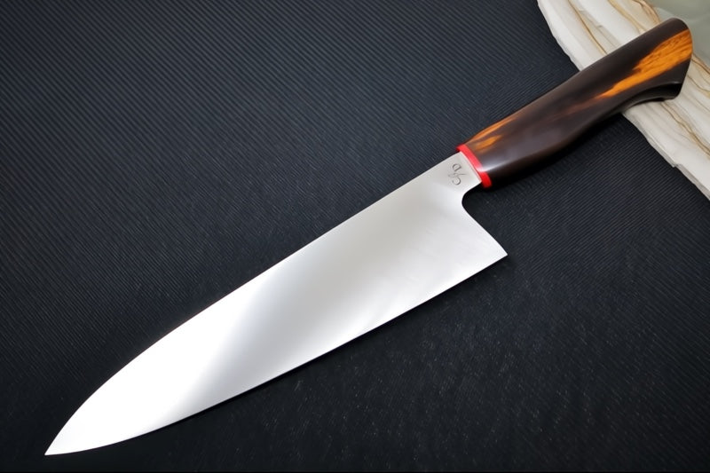 Corey Dunlap Custom Knives - 8.5" Chef's Knife - Western Chef Styled Ironwood Handle ZC00062456