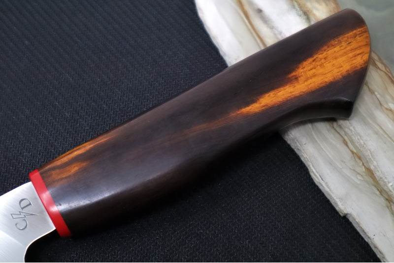 Corey Dunlap Custom Knives - 8.5" Chef's Knife - Western Chef Styled Ironwood Handle ZC00062456