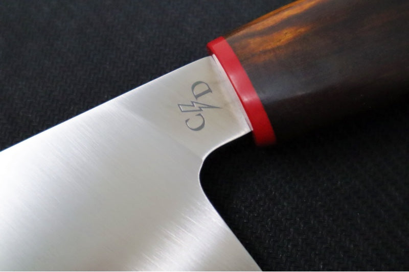 Corey Dunlap Custom Knives - 8.5" Chef's Knife - Western Chef Styled Ironwood Handle ZC00062456