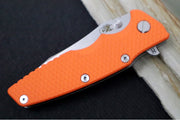 Rick Hinderer Knives Eklipse 3.5" - Hollow Ground Slicer Blade / CPM-S45VN Steel / Orange G-10 & Titanium Handle ZC00062463 - Northwest Knives