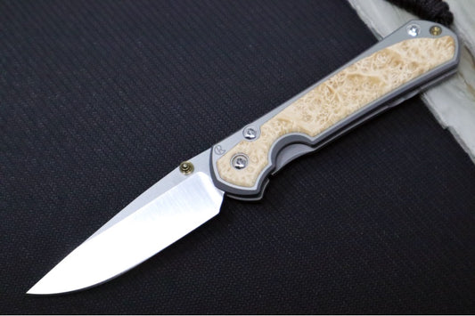 Chris Reeve Knives Small Sebenza 31 - CPM-Magnacut Steel / Polished Drop Point / Box Elder Inlay (A3)