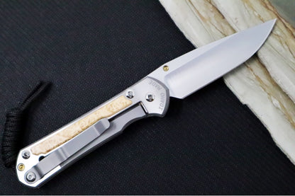 Chris Reeve Knives Small Sebenza 31 - CPM-Magnacut Steel / Polished Drop Point / Box Elder Inlay (A3)